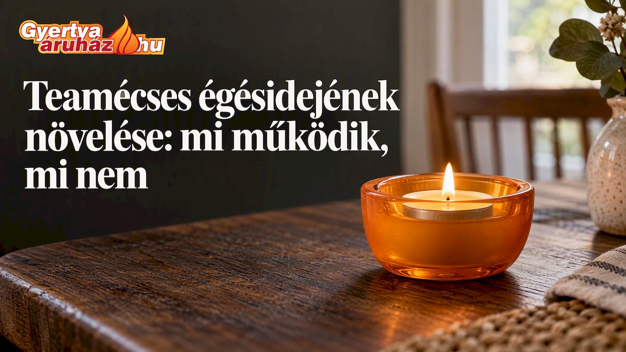 Teamécses égésidejének növelése: mi működik, mi nem