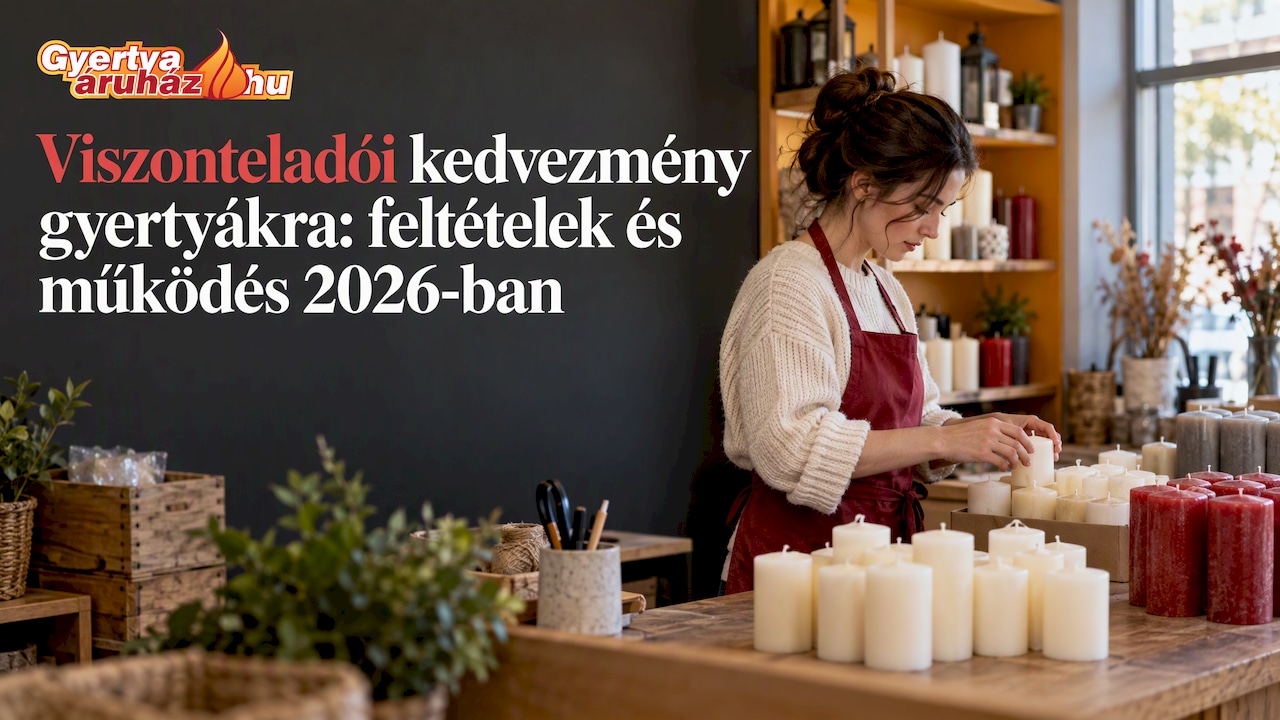 Viszonteladói kedvezmény gyertyákra: feltételek és működés 2026-ban