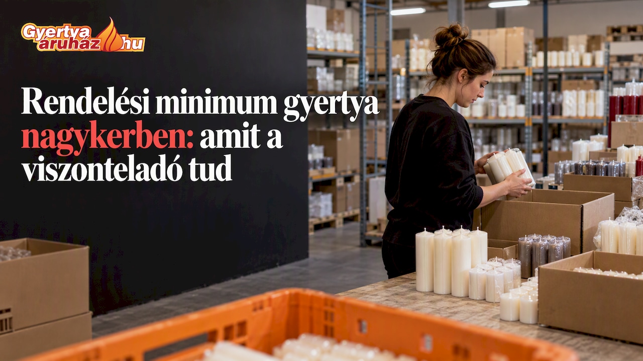 Rendelési minimum gyertya nagykerben: amit a viszonteladó tud