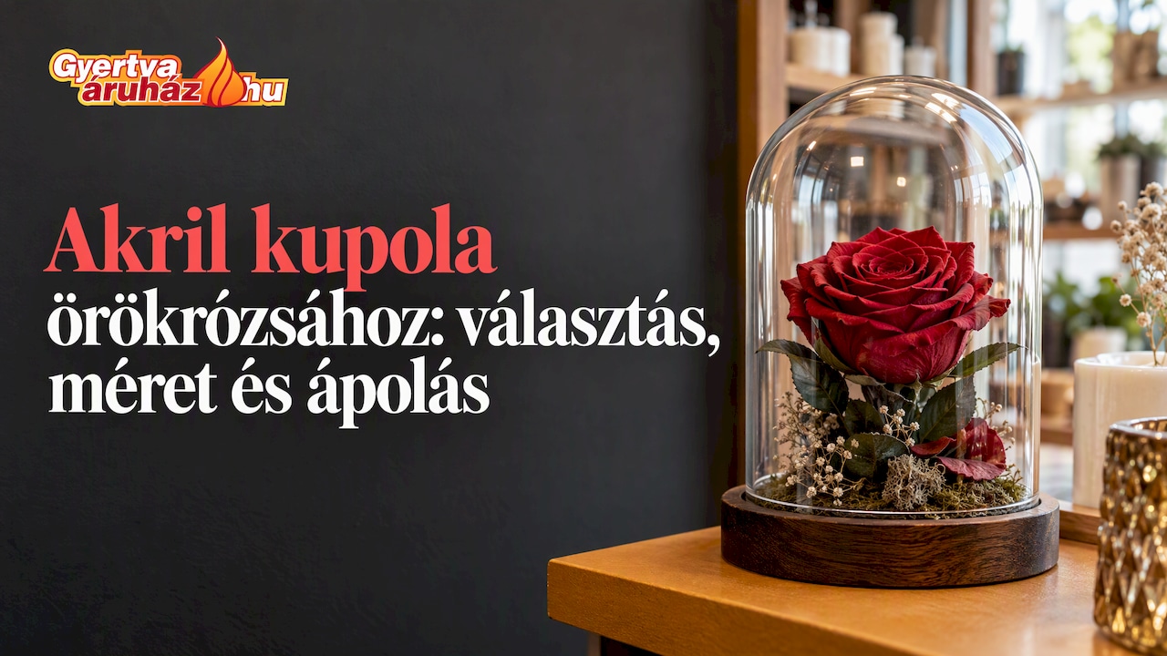 Akril kupola örökrózsához: választás, méret, ápolás