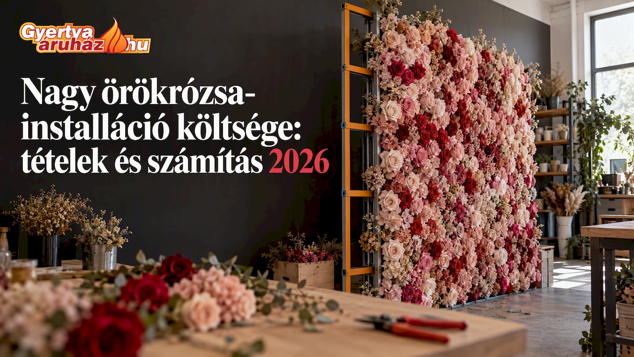 Nagy örökrózsa-installáció költsége: tételek és számítás 2026