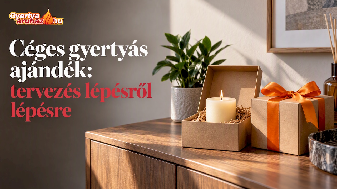 Céges gyertyás ajándék tervezése: lépések, alkalmak, címkézés