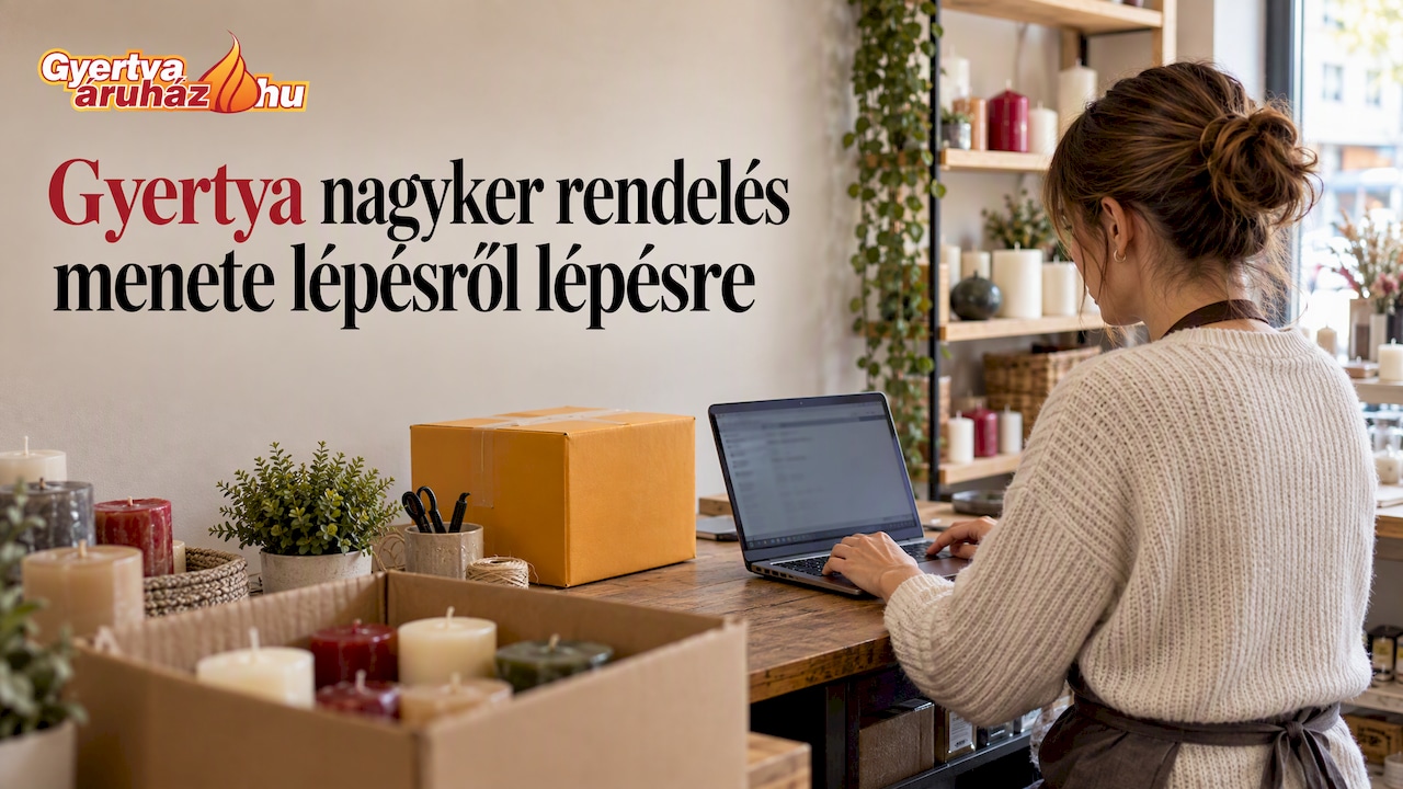 Gyertya nagyker rendelés menete lépésről lépésre